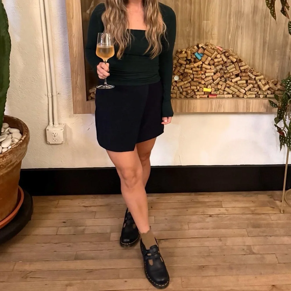 Abercrombie & Fitch Scarlett Asymmetrical Mini Skort - Picture 8 of 8